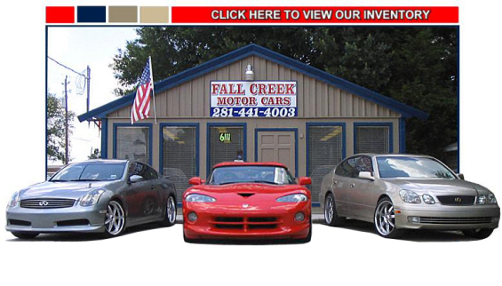 Fall Creek Motor Cars in Humble, TX 77396