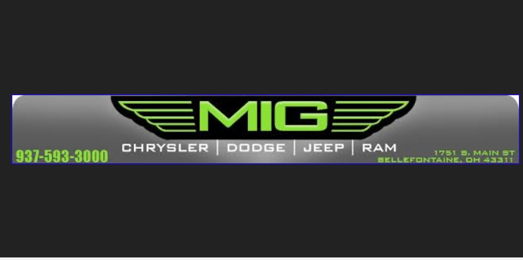 MIG Chrysler Dodge Jeep RAM in Bellefontaine, OH 43311