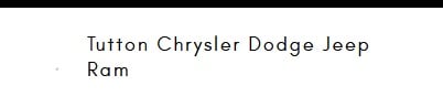 Tutton Chrysler Dodge Jeep Ram in Jasper, GA 30143