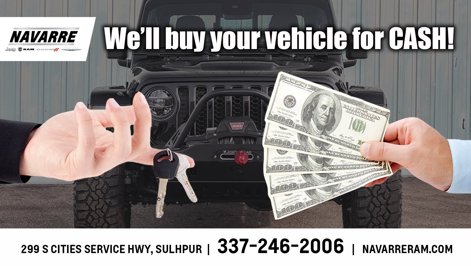 Navarre Jeep Ram Dodge Chrysler in Sulphur, LA 70663