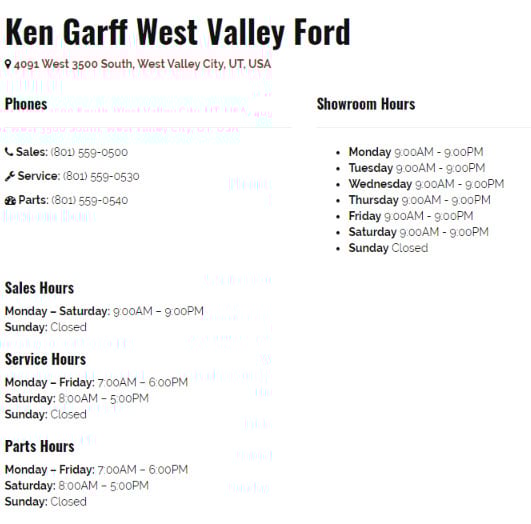 Ken Garff West Valley Ford in West Valley, UT 84120