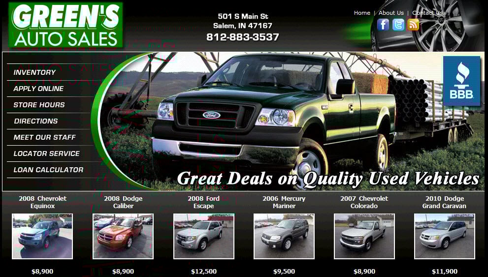 Green's Auto Sales in Salem, IN 47167