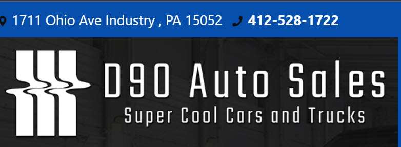 D90 Auto Sales in Industry, PA 15052