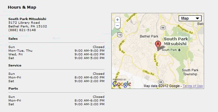 South Park Mitsubishi in Bethel Park, PA 15102