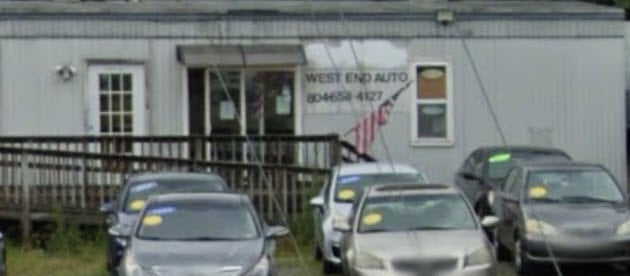 West End Auto Sales in Richmond, VA 23233
