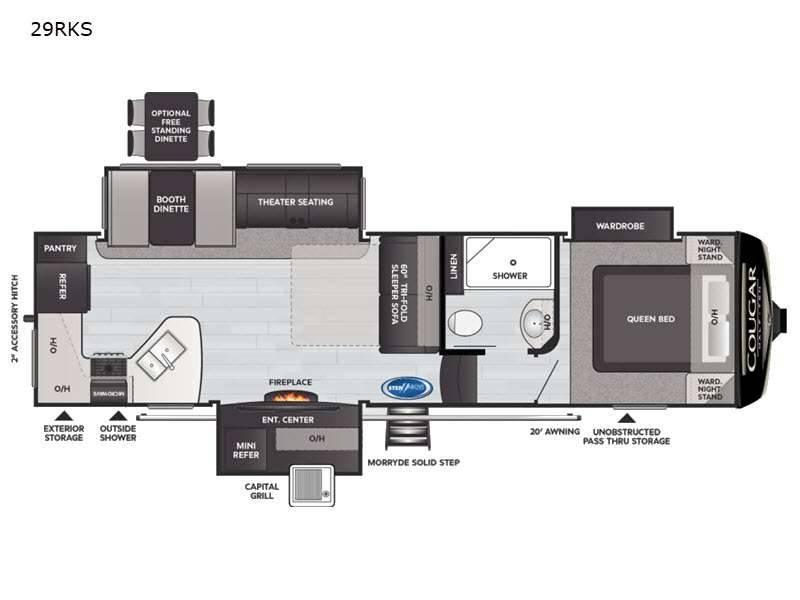 2021 Keystone Keystone RV Cougar Half-Ton 29RKS 33ft for Sale