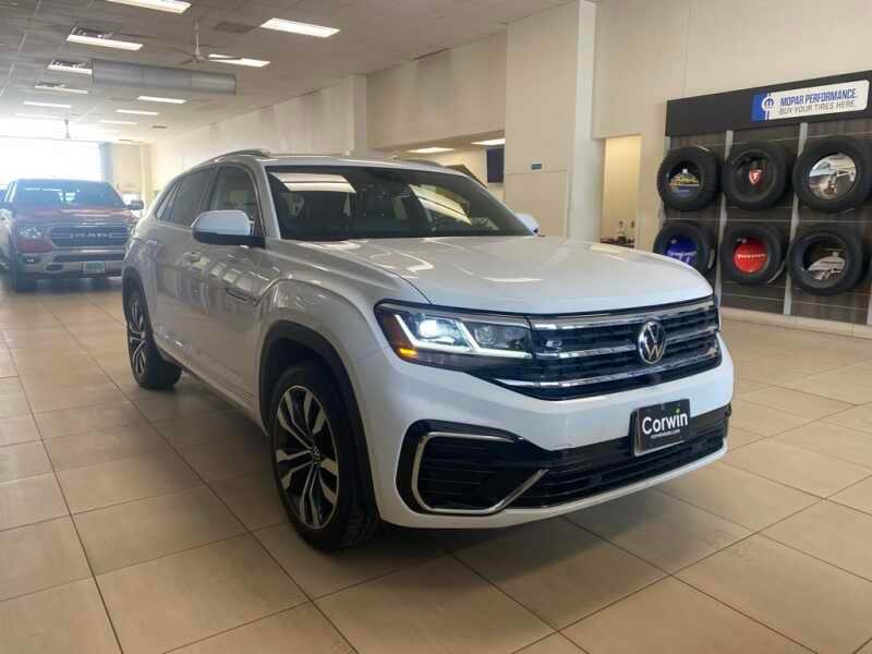 2021 Volkswagen Atlas White, 24K miles for Sale