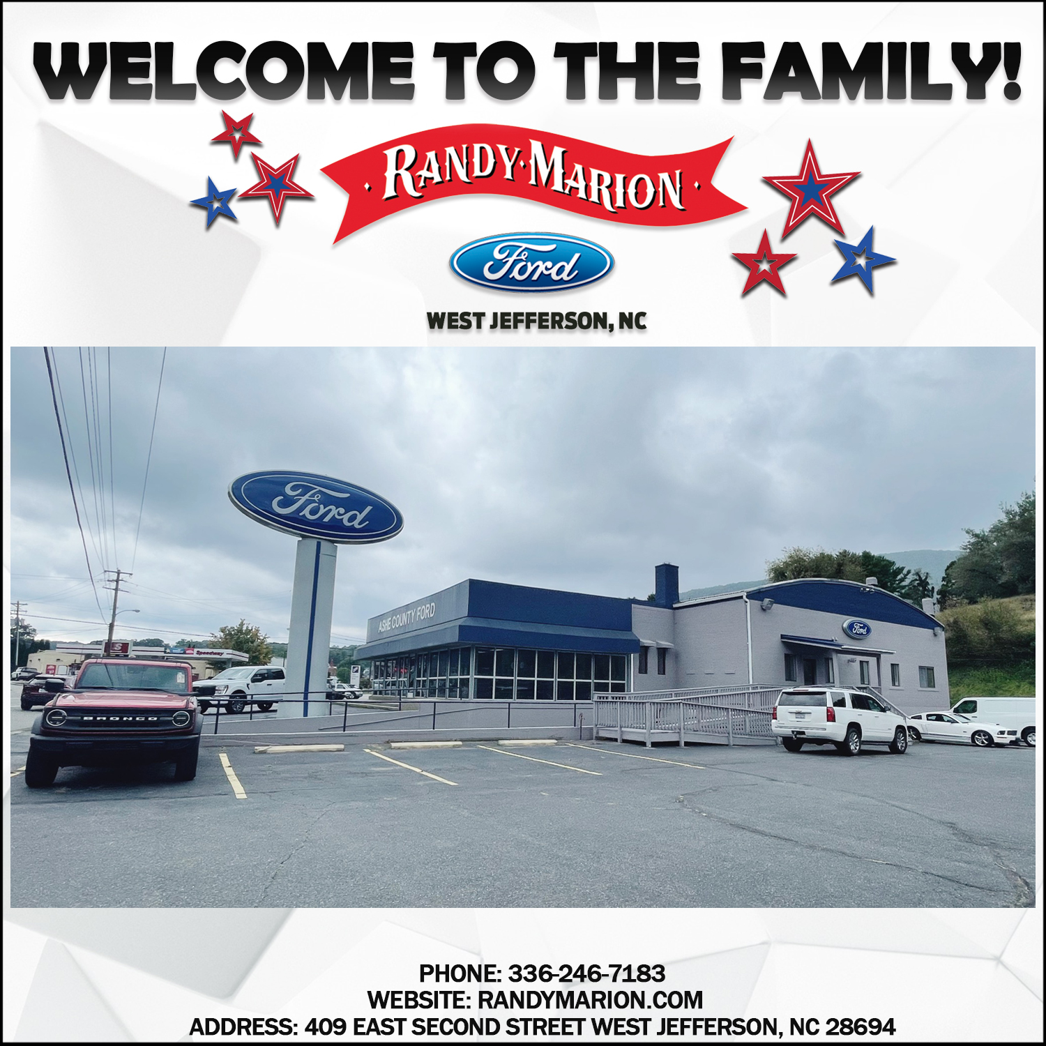 Randy Marion Ford of West Jefferson in West Jefferson, NC 28694