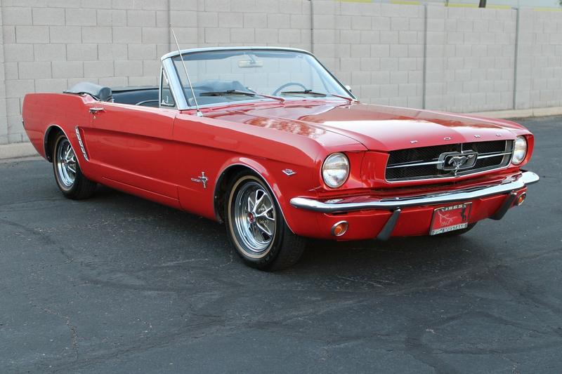 1965 Ford Mustang Red Convertible RWD for Sale