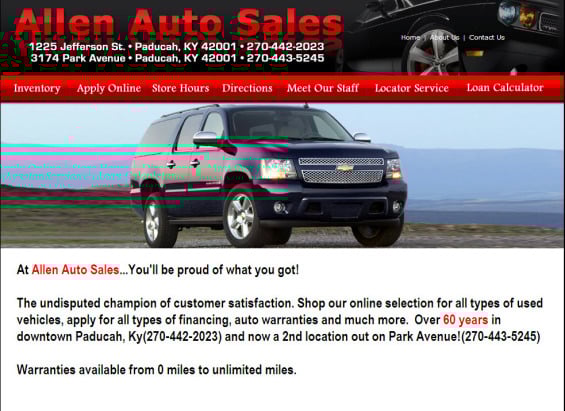 Allen Auto Sales Inc. in Paducah, KY 42001