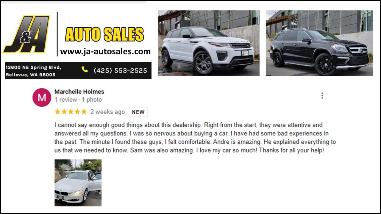 J & A Auto Sales in Bellevue, WA 98005
