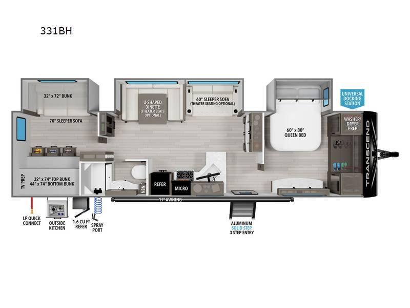 2024 Grand Design Transcend Xplor 331BH 37ft for Sale