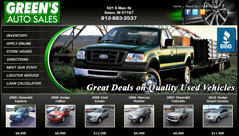 Green's Auto Sales in Salem, IN 47167