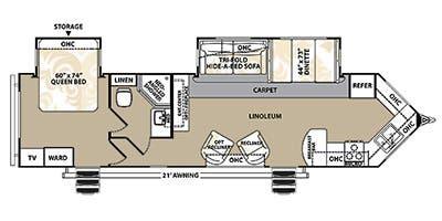2014 Forest River V-Cross Platinum T32VFKS for Sale