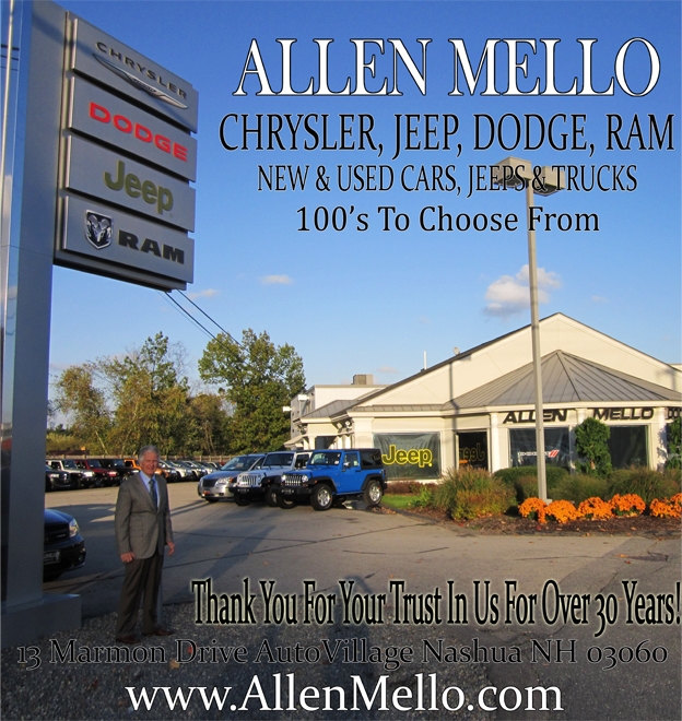 Allen Mello Chrysler Jeep Dodge Ram in Nashua, NH 03060