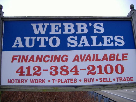 Webb's Auto Sales in Elizabeth, PA 15037